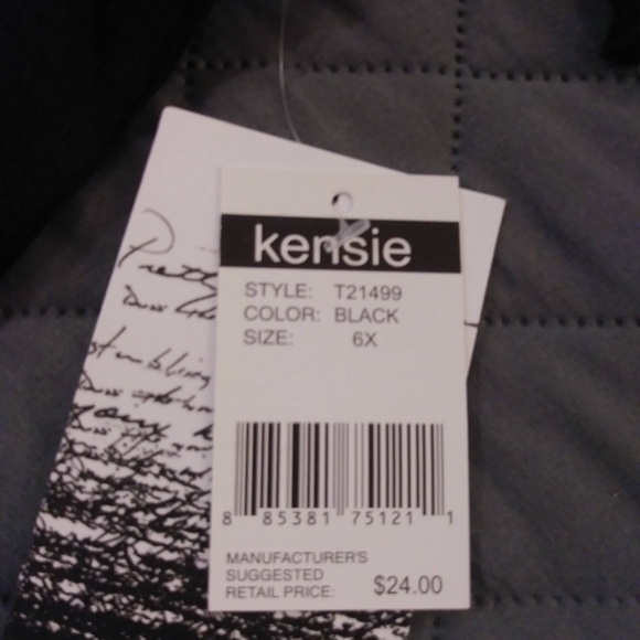 Kensie Black Jet Setter Kids T-Shirt - Picture 4 of 4